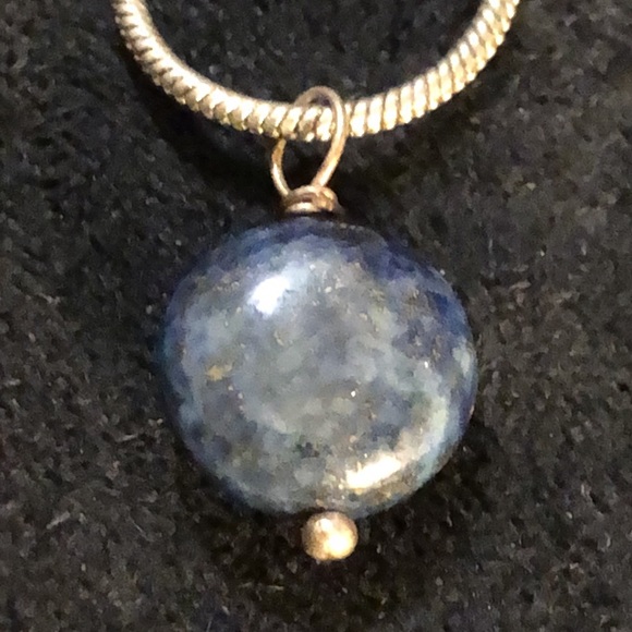 Handmade Lapis Lazuli Pendant Necklace. Natural Lapis&Copper/18”Stainless Steel… - Picture 8 of 8